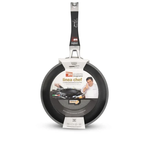 Bissolo Casa Cottura Padelle<ACCADEMIA MUGNANO - PADELLA 1 MANICO LINEA CHEF DIAM. 32CM