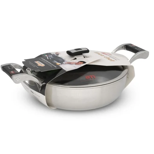 Bissolo Casa Cottura Casseruole<ACCADEMIA MUGNANO - TEGAME 2 MANICI LINEA CHEF DIAM. 28CM