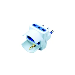 Bissolo Casa Accessori Illuminazione<ADATTATORE TRIPLO 16A 2 BIPASSO/ 1 UNIVERSALE BIANCO: vendita online ADATTATORE TRIPLO 16A 2 BIPASSO/ 1 UNIVERSALE BIANCO in offerta