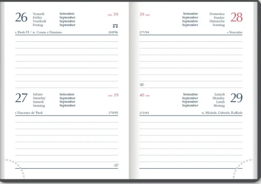 Bissolo Casa Zaini, Astucci E Diari Diari E Agende<AGENDA BIGIORNALIERA C/LINGUETTA+MATITA 7X10CM FIORI CLASSICI: vendita online AGENDA BIGIORNALIERA C/LINGUETTA+MATITA 7X10CM FIORI CLASSICI in offerta