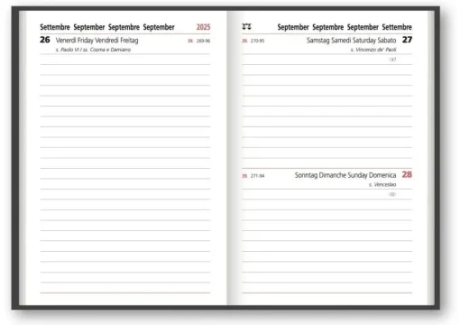 Bissolo Casa Zaini, Astucci E Diari Diari E Agende<AGENDA BIGIORNALIERA 7X10CM MAIORI: vendita online AGENDA BIGIORNALIERA 7X10CM MAIORI in offerta