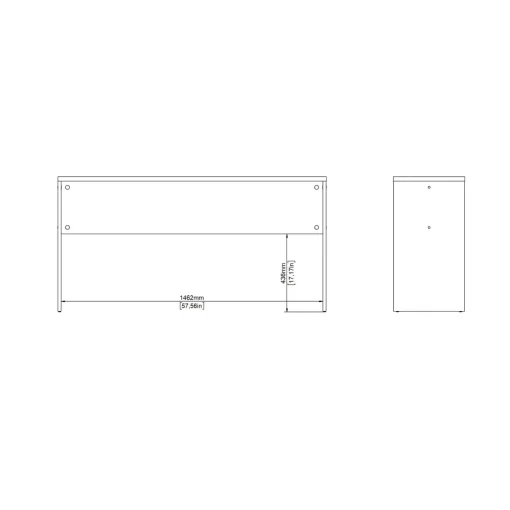 Bissolo Casa Scrivanie E Porta Pc|Scrivanie E Porta Pc<ALLUNGO SCRIVANIA SIGN CM 150X40 H. 75.6 GRIGIO OPACO: vendita online ALLUNGO SCRIVANIA SIGN CM 150X40 H. 75.6 GRIGIO OPACO in offerta