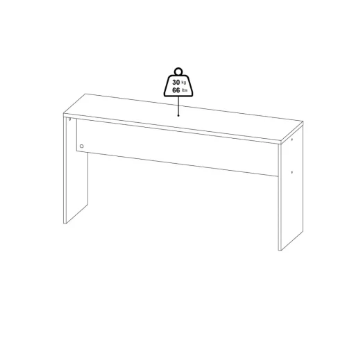 Bissolo Casa Scrivanie E Porta Pc|Scrivanie E Porta Pc<ALLUNGO SCRIVANIA SIGN CM 150X40 H. 75.6 GRIGIO OPACO: vendita online ALLUNGO SCRIVANIA SIGN CM 150X40 H. 75.6 GRIGIO OPACO in offerta