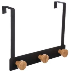 Bissolo Casa Appendiabiti E Servomuti<APPENDIABITI CM 25 IN METALLO NERO E BAMBU: vendita online APPENDIABITI CM 25 IN METALLO NERO E BAMBU in offerta