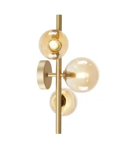 Bissolo Casa Applique<APPLIQUE 3 LUCI FENIX ORO SATINATO - 3XG9 MAX 28W: vendita online APPLIQUE 3 LUCI FENIX ORO SATINATO - 3XG9 MAX 28W in offerta