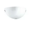 Bissolo Casa Applique<APPLIQUE BIANCO SATINATO CON GANCIO FILO CROMO D30X15CM - 1XE27 MAX 60W : vendita online APPLIQUE BIANCO SATINATO CON GANCIO FILO CROMO D30X15CM - 1XE27 MAX 60W in offerta
