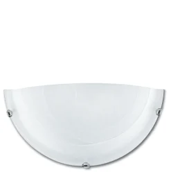 Bissolo Casa Applique<APPLIQUE DUNA CON ALABASTRO BIANCO/GRIGIO CROMATO D30X15CM - 1XE27 60W: vendita online APPLIQUE DUNA CON ALABASTRO BIANCO/GRIGIO CROMATO D30X15CM - 1XE27 60W in offerta