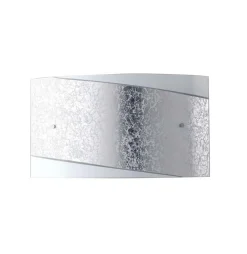 Bissolo Casa Applique<APPLIQUE PARIS SILVER 35X20CM - 2XE27 MAX 60W: vendita online APPLIQUE PARIS SILVER 35X20CM - 2XE27 MAX 60W in offerta