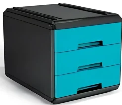 Bissolo Casa Cancelleria Accessori Ufficio<ARDA - MINI CASSETTIERA MYDESK 17.7X25.4X17CM TURCHESE: vendita online ARDA - MINI CASSETTIERA MYDESK 17.7X25.4X17CM TURCHESE in offerta