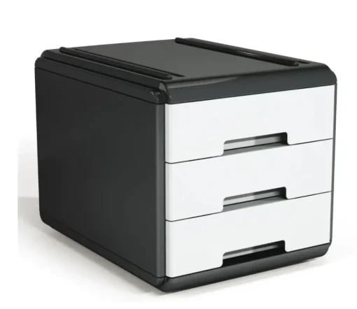 Bissolo Casa Cancelleria Accessori Ufficio<ARDA - MINI CASSETTIERA MYDESK 17.7X25.4X17CM BIANCA E NERA: vendita online ARDA - MINI CASSETTIERA MYDESK 17.7X25.4X17CM BIANCA E NERA in offerta