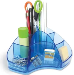 Bissolo Casa Cancelleria Accessori Ufficio<ARDA - ORGANIZER PER SCRIVANIA BLU TRASPARENTE: vendita online ARDA - ORGANIZER PER SCRIVANIA BLU TRASPARENTE in offerta