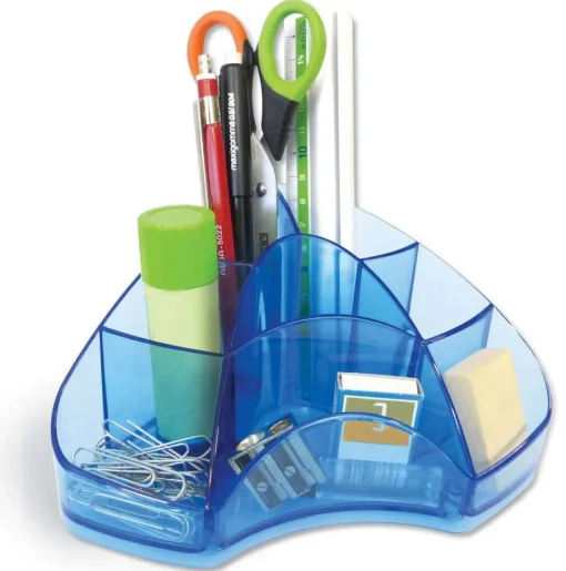 Bissolo Casa Cancelleria Accessori Ufficio<ARDA - ORGANIZER PER SCRIVANIA BLU TRASPARENTE: vendita online ARDA - ORGANIZER PER SCRIVANIA BLU TRASPARENTE in offerta