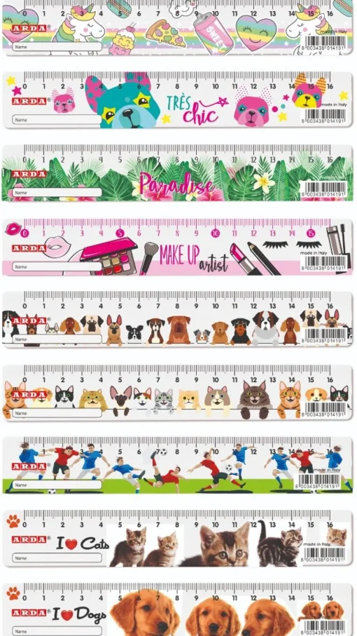 Bissolo Casa Disegno Tecnico Squadre E Righelli<ARDA - RIGHELLO SERIE FANCY FANTASY 16CM ASSORTITO : vendita online ARDA - RIGHELLO SERIE FANCY FANTASY 16CM ASSORTITO in offerta