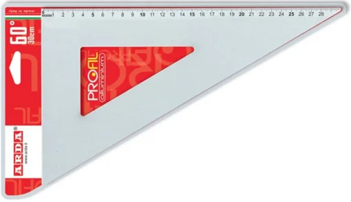 Bissolo Casa Disegno Tecnico Squadre E Righelli<ARDA - SQUADRA SERIE PROFIL ALUMINIUM 60° 30CM: vendita online ARDA - SQUADRA SERIE PROFIL ALUMINIUM 60° 30CM in offerta
