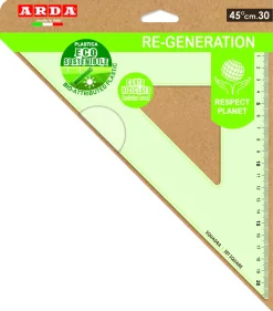 Bissolo Casa Disegno Tecnico Squadre E Righelli<ARDA - SQUADRA SERIE RE-GENERATION 45° 30CM: vendita online ARDA - SQUADRA SERIE RE-GENERATION 45° 30CM in offerta