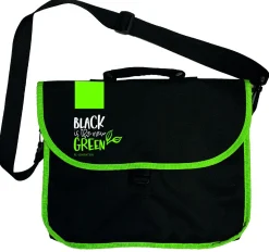 Bissolo Casa Valigette<ARDA - VALIGETTA MESSENGER BLACK IS NEW GREEN 37X30CM NERO/VERDE: vendita online ARDA - VALIGETTA MESSENGER BLACK IS NEW GREEN 37X30CM NERO/VERDE in offerta