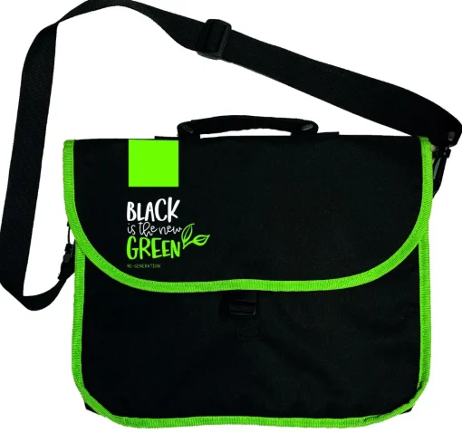Bissolo Casa Valigette<ARDA - VALIGETTA MESSENGER BLACK IS NEW GREEN 37X30CM NERO/VERDE: vendita online ARDA - VALIGETTA MESSENGER BLACK IS NEW GREEN 37X30CM NERO/VERDE in offerta