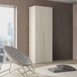 Bissolo Casa Armadi Anta Battente<Armadio 2 ante in legno color olmo: modello Loft