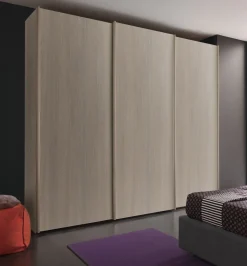 Bissolo Casa Armadi Anta Scorrevole<Armadio 3 ante scorrevoli e ripiani in laminato olmo