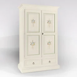 Bissolo Casa Mobili Classici In Arte Povera<ARMADIO 2A+2 CASSETTI LACCATO BIANCO CON DECORI : vendita online ARMADIO 2A+2 CASSETTI LACCATO BIANCO CON DECORI in offerta