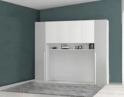 Bissolo Casa Armadi A Ponte<Armadio a Ponte Economico: Modello Mila Colore Bianco e Cemento