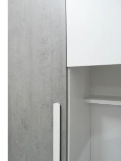 Bissolo Casa Armadi A Ponte<Armadio a Ponte Economico: Modello Mila Colore Bianco e Cemento