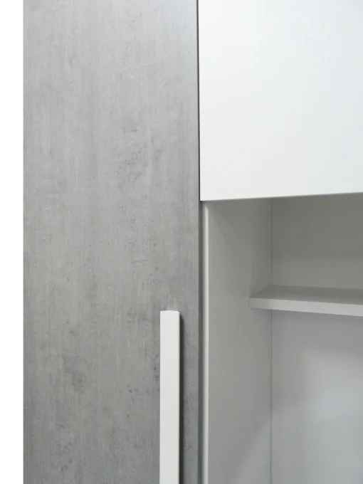 Bissolo Casa Armadi A Ponte<Armadio a Ponte Economico: Modello Mila Colore Bianco e Cemento