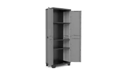Bissolo Casa Mobili In Resina E Ferro|Mobili In Resina E Ferro<ARMADIO A RIPIANI MOD. STILO IN RESINA CM 68X39 H.173 GRIGIO SCURO E NERO: vendita online ARMADIO A RIPIANI MOD. STILO IN RESINA CM 68X39 H.173 GRIGIO SCURO E NERO in offerta