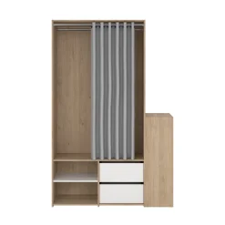 Bissolo Casa Armadietti|Armadietti<ARMADIO ATTREZZATO CON SCARPIERA CM 128X40.5 H. 197.5 JACKSON HICKORY: vendita online ARMADIO ATTREZZATO CON SCARPIERA CM 128X40.5 H. 197.5 JACKSON HICKORY in offerta