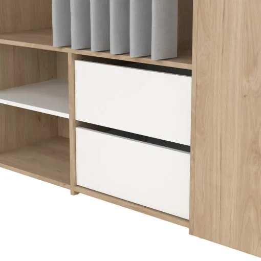 Bissolo Casa Armadietti|Armadietti<ARMADIO ATTREZZATO CON SCARPIERA CM 128X40.5 H. 197.5 JACKSON HICKORY: vendita online ARMADIO ATTREZZATO CON SCARPIERA CM 128X40.5 H. 197.5 JACKSON HICKORY in offerta