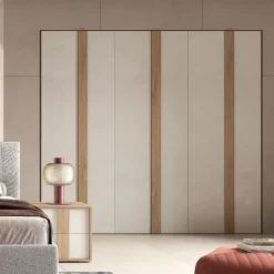 Bissolo Casa Armadi Anta Battente<ARMADIO BATTENTE CM 270X58 H.247 NOCE E SPATOLATO