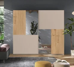 Bissolo Casa Armadi Anta Scorrevole<Armadio Bergen Cashmere E Cadiz: :Armadio in laminato a 2 ante grandi