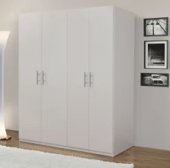 Bissolo Casa Armadi Anta Battente<Armadio bianco opaco 4 ante e 2 ripiani