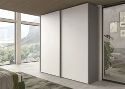 Bissolo Casa Armadi Anta Scorrevole<ARMADIO CM 241X65 H. 247 FANGO E CANAPA