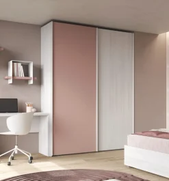 Bissolo Casa Armadi Anta Scorrevole<Armadio Cm 181x65 H247 Rovere Nordico e Rosa in Offeta online