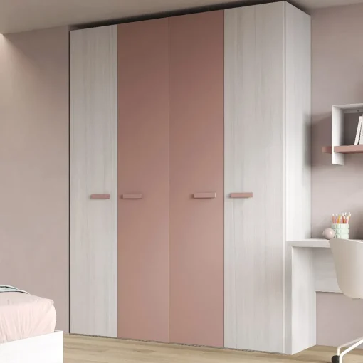 Bissolo Casa Armadi Anta Battente<ARMADIO CM 181X58 H.214.7 ROVERE NORDICO E ROSA