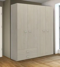Bissolo Casa Armadietti|Armadietti<Armadio con cassetti e 4 ante battenti color olmo