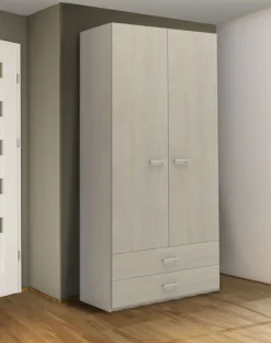 Bissolo Casa Armadietti|Armadietti<Armadio due ante con cassetti color olmo
