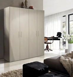 Bissolo Casa Armadi Anta Battente<Armadio economico 4 ante olmo: modello Basic