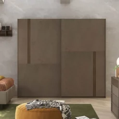 Bissolo Casa Armadi Anta Scorrevole<ARMADIO EVEREST CM 275X55 H. 240 BRONZO E MERCURE