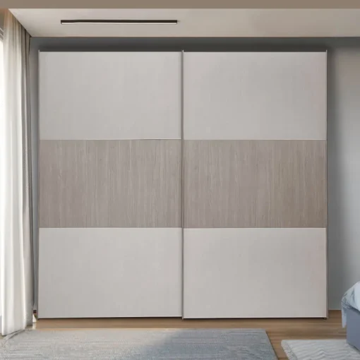 Bissolo Casa Armadi Anta Scorrevole<Armadio Fly in Cenere Wood E Frassino Nuvola in offerta online