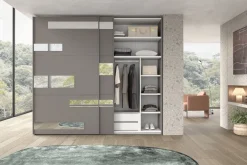 Bissolo Casa Armadi Anta Scorrevole<ARMADIO GALAXY CM 272X65 H. 247 FANGO