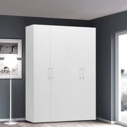 Bissolo Casa Armadi Anta Battente<Armadio guardaroba 4 ante bianco frassinato