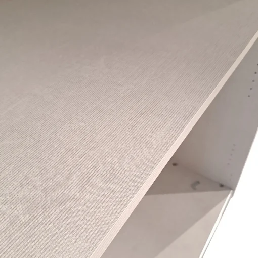 Bissolo Casa Armadi Anta Scorrevole<ARMADIO INFINITO CM 251,3X64/67 H.222,5 NOCE BRERA E GRIGIO TITANIO LUCIDO