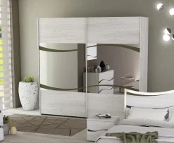 Bissolo Casa Armadi Anta Scorrevole<ARMADIO LE DUNE CM 270,4X62,5 H. 247 OLMO BIANCO