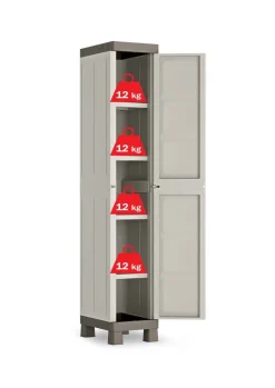 Bissolo Casa Mobili In Resina E Ferro|Mobili In Resina E Ferro<ARMADIO MOD. EXCELLENCE IN RESINA CM 45X33 H 182 BEIGE E TORTORA: vendita online ARMADIO MOD. EXCELLENCE IN RESINA CM 45X33 H 182 BEIGE E TORTORA in offerta