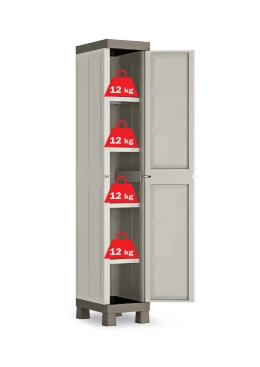 Bissolo Casa Mobili In Resina E Ferro|Mobili In Resina E Ferro<ARMADIO MOD. EXCELLENCE IN RESINA CM 45X33 H 182 BEIGE E TORTORA: vendita online ARMADIO MOD. EXCELLENCE IN RESINA CM 45X33 H 182 BEIGE E TORTORA in offerta