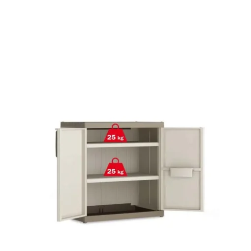 Bissolo Casa Mobili In Resina E Ferro|Mobili In Resina E Ferro<ARMADIO MOD EXCELLENCE XL RESINA CM 89X54 H 93 BEIGE E TORTORA: vendita online ARMADIO MOD EXCELLENCE XL RESINA CM 89X54 H 93 BEIGE E TORTORA in offerta