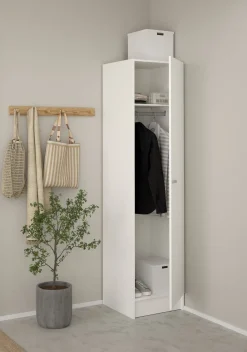 Bissolo Casa Armadietti|Armadietti<ARMADIO MOD. FOCUS CM 49,2X47 H.200 BIANCO OPACO: vendita online ARMADIO MOD. FOCUS CM 49,2X47 H.200 BIANCO OPACO in offerta