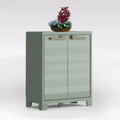 Bissolo Casa Mobili In Resina E Ferro|Mobili In Resina E Ferro<ARMADIO MOD. PLANET OUTDOOR IN RESINA CM 80X44 H. 100 GRIGIO/VERDE: vendita online ARMADIO MOD. PLANET OUTDOOR IN RESINA CM 80X44 H. 100 GRIGIO/VERDE in offerta